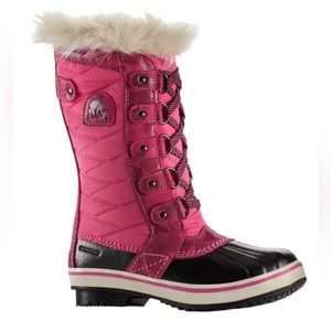 Sorel Tofino II Boot Girls 3, Hot Pink and Black